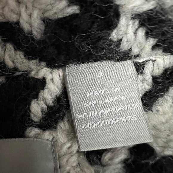 Vintage Liz Claiborne Black & White Houndstooth‎ Soft Wool Blend Jacket Size 4 - Picture 7 of 12